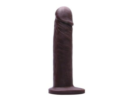 Dildo Realista Tantus Vibrador Com Relevo Silicone Catanho Escuro