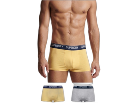 Boxers SUPERDRY Algodón Hombre (M - Amarillo)