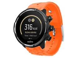 Correa para Suunto 9 Correa de Reloj de Silicona con Textura de Rombo Naranja VENISYMLIS