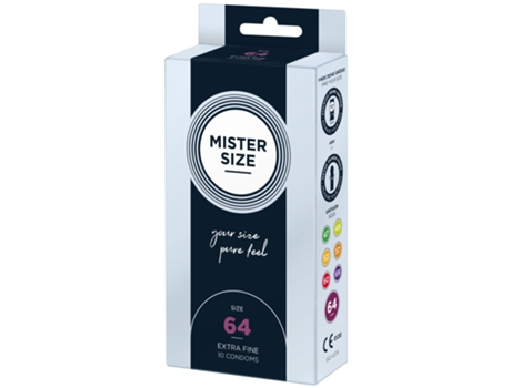 MISTER.SIZE Preservativos de 64 mm 10 unidades MISTER SIZE