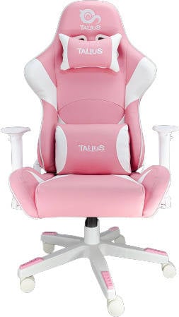 Silla Gaming TALIUS Dragonfly (Hasta 120 Kg - Clase 4 - Blanco y Rosa)