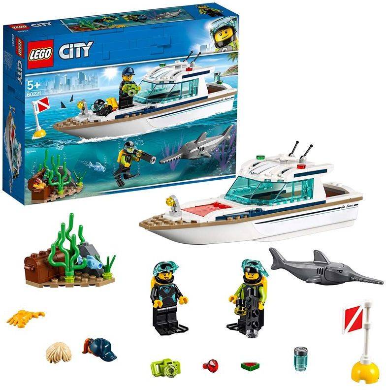 LEGO City: Yate de buceo - 60221 (Edad Mínima: 5 - 148 Piezas)