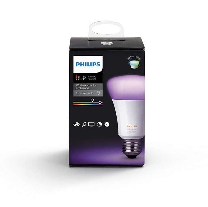 Bombilla PHILIPS HUE A60 E27 Luz Blanca y de Color