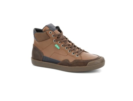 Zapatillas de Hombre KICKERS Cuero Triparty Piel Marrón (41)