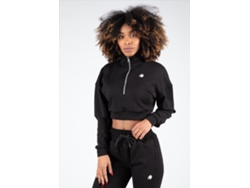 Sudadera Ocala Cropped Half-Zip GORILLA WEAR (Negro - S)