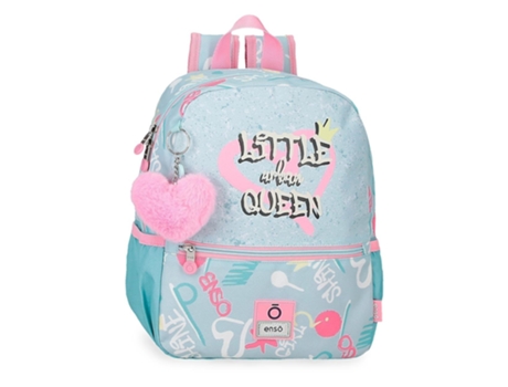 Mochila Escolar Poliéster Little Urban Queen Azul ENSO