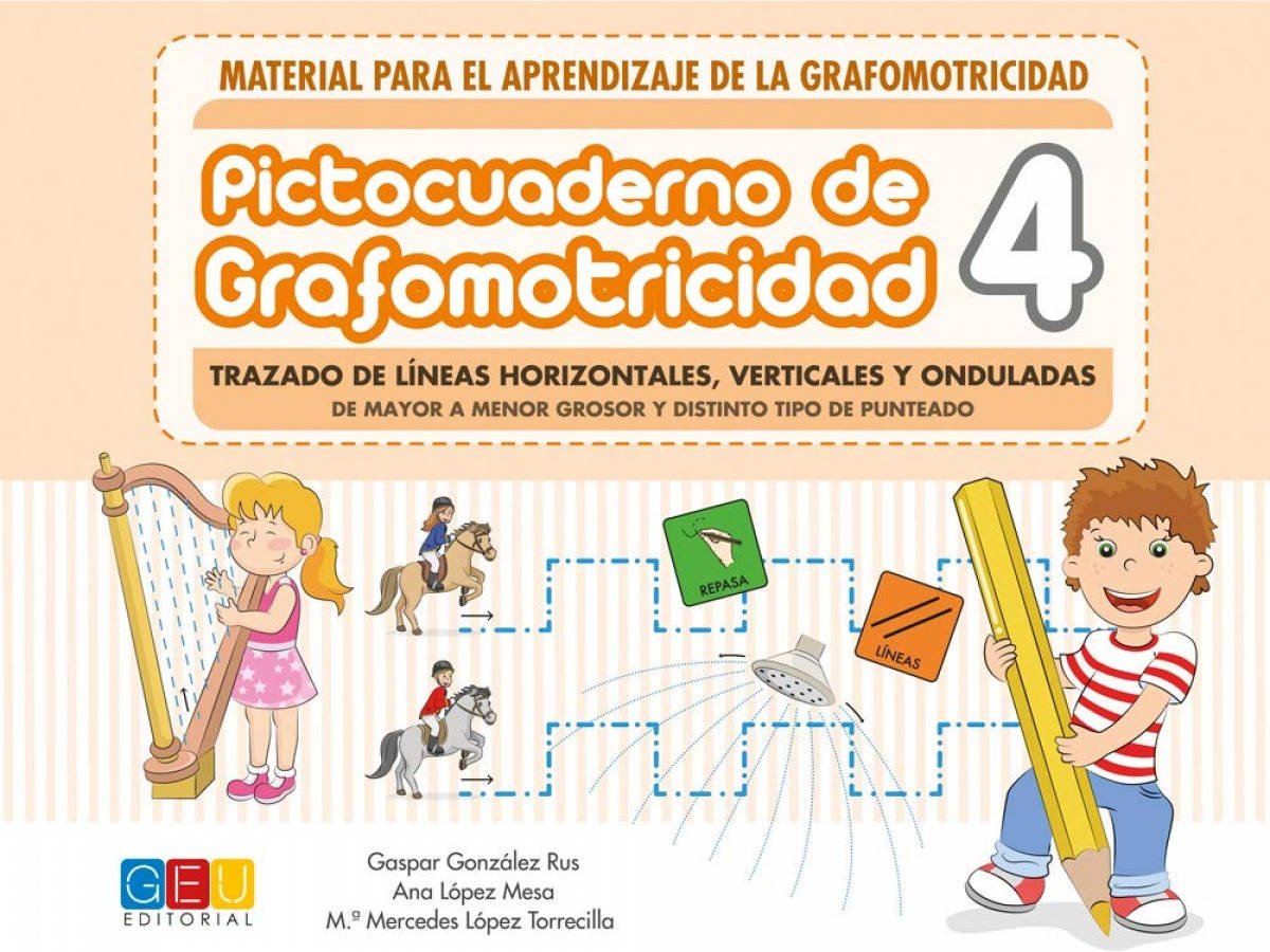 Libro Pictocuaderno De Grafomotricidad 4 de Gaspar González Rus (Español)