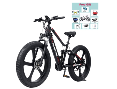 Bicicleta Eléctrica RANDRIDE YX90M 1000W 48V 13.6Ah 45km/h Velocidad Máxima