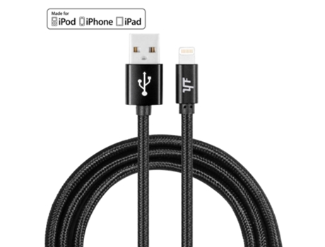 Cable Yf Carga Sincronización Datos Tejido Nailon Pines Usb Nylon Negro