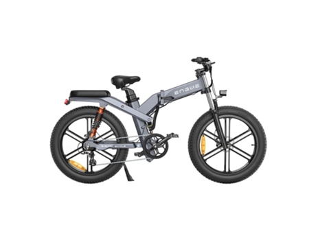 Bicicleta Elétrica ENGWE X26 Motor 1000W Bateria 1401.6Wh 100Km Autonomia Cinza