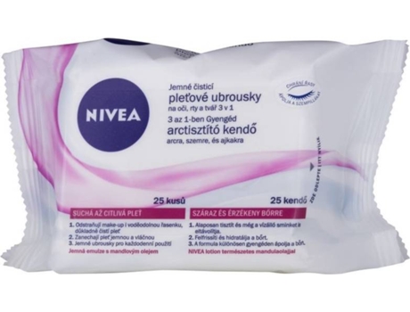 Toallitas Desmaquillantes NIVEA Effect Soothing Facial Cleansing Wipes