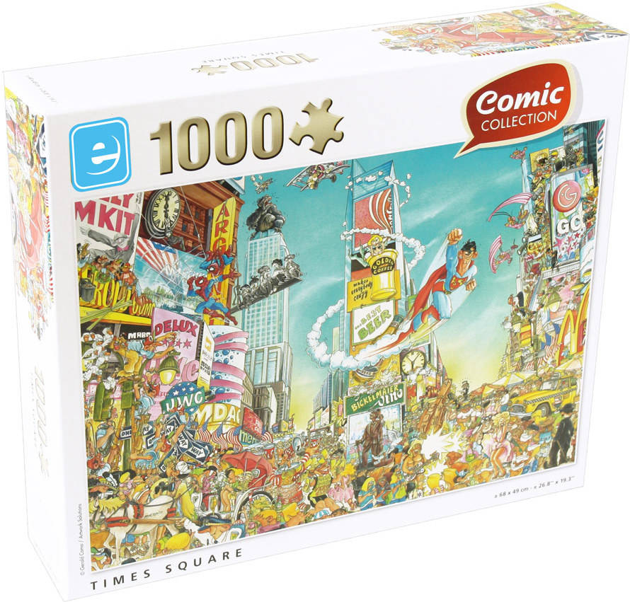 Puzzle EUROPRICE Comic Time Square (Edad Mínima: 3 años - 1000 Piezas)