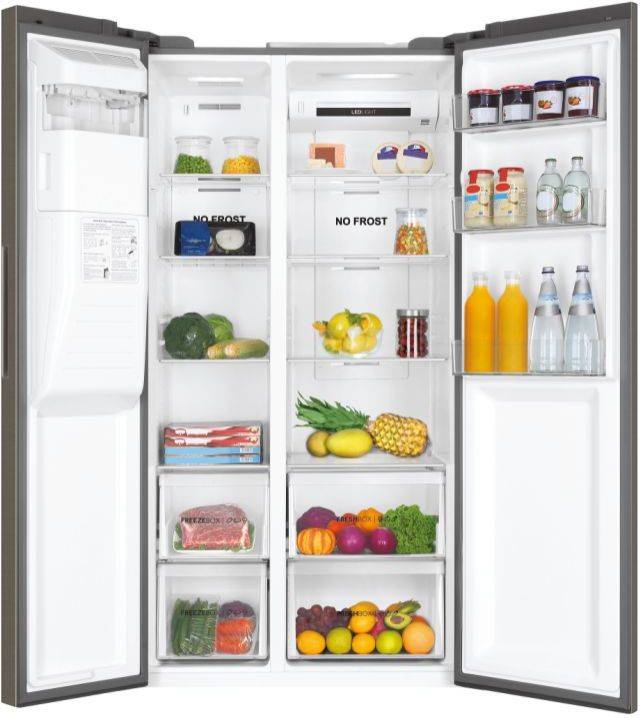 Frigorífico Americano HAIER HSR3918FIMP (No Frost - 177.5 cm - 504 L - Inox)