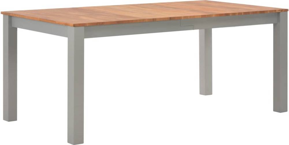 Mesa de Comedor VIDAXL 247847 (Madera de Roble Maciza - 180x90x74 cm)