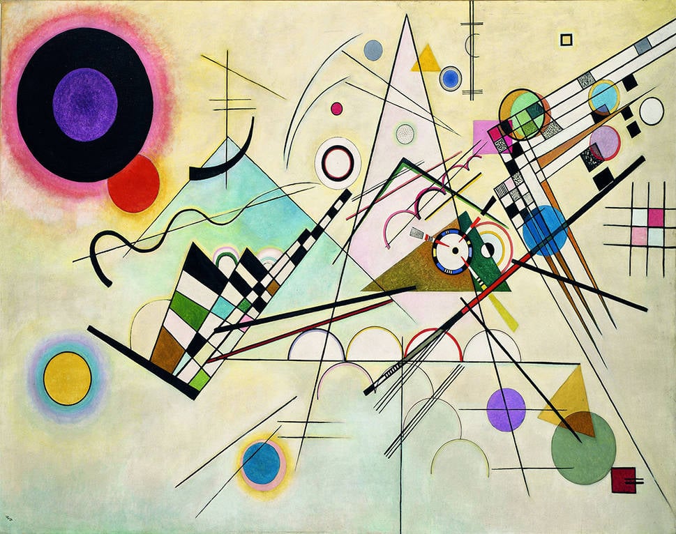 Legendarte Cuadro Lienzo digital viii wassily kandinsky decoración pared cm. 40x50