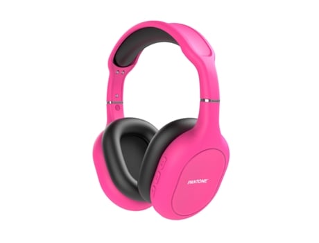 Auriculares Casco Inalámbrico Alámbrico Diadema Llamadasmúsica Usb PANTONE Bluetooth Rosa