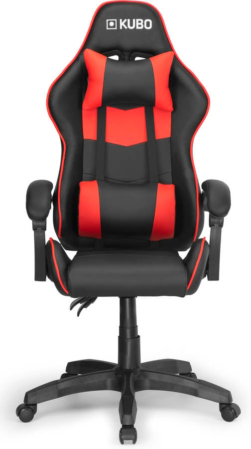 Silla Gaming KUBO Rojo (Hasta 130 kg - Elevador a Gás Clase 3)