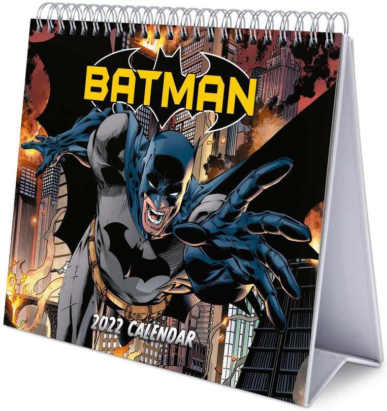 Calendario Escritorio Deluxe 2022 dc comics batman sobremesa │ mesa anual producto con licencia oficial erik