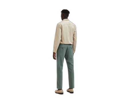 Pantalones SELECTED Hombre (50 - Verde)