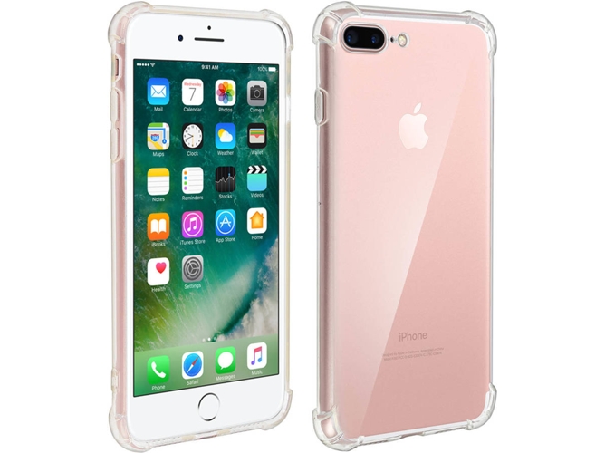 Funda iPhone 7 Plus, 8 Plus AKASHI Protectora Transparente