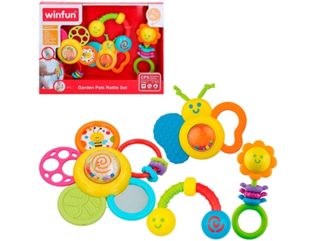 Set 4 Sonajeros WINFUN (16x4,5x16 cm)