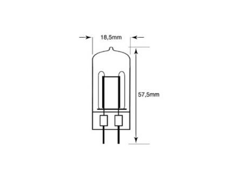 Lámpara Halógena Gx6.35 Jdc 300W 220Vac Osram