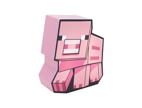 Lâmpada 2D Porquinho Minecraft Pig Box