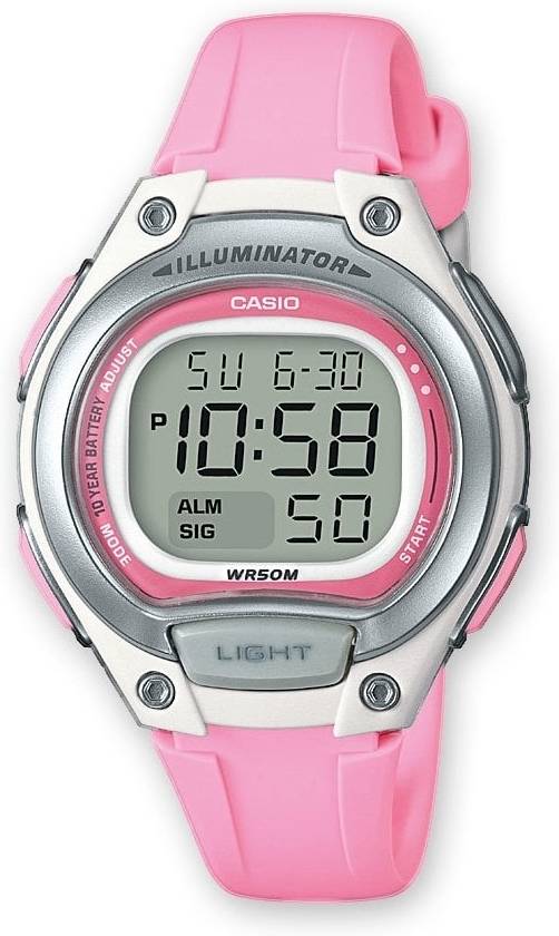 Reloj Digital CASIO Mujer (Acero y Resina - Rosa)