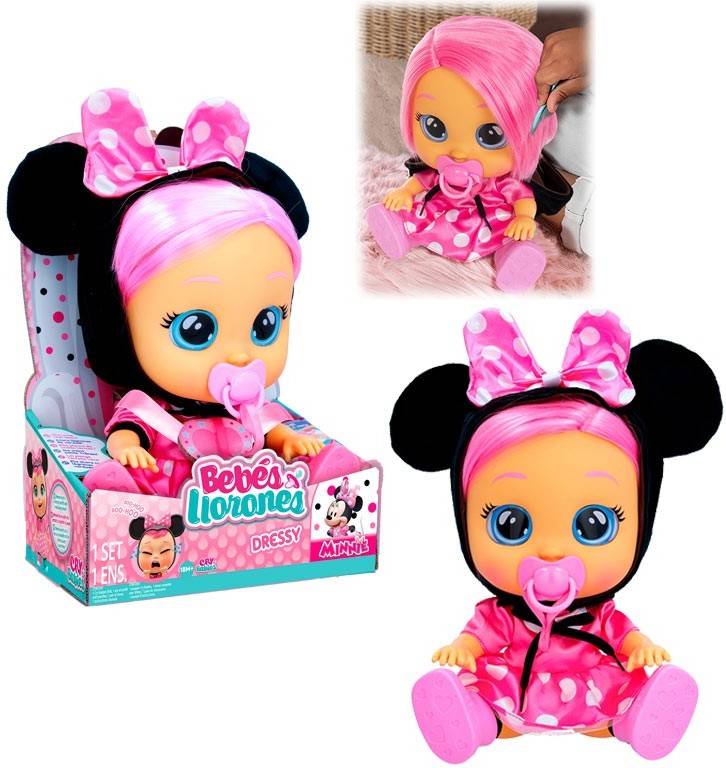 Bebé de Jugar IMC Bebés llorones Dressy Minnie (Edad Mínima: 1)