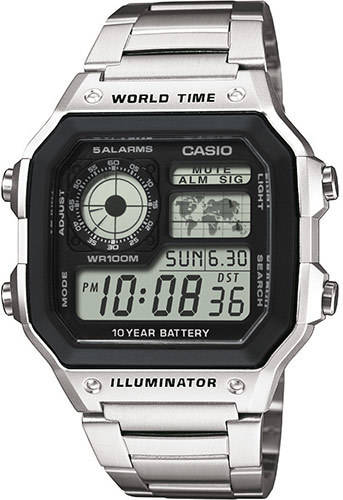 Reloj Digital CASIO Hombre (Metal - Plateado)