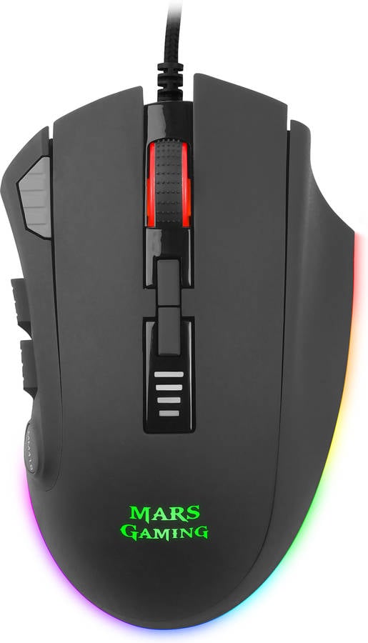 Ratón Gaming MARS GAMING Mm418 (32000 dpi - Negro)