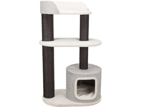 Rascador para Gatos TRIXIE Cara (Blanco y Gris - 128 cm)