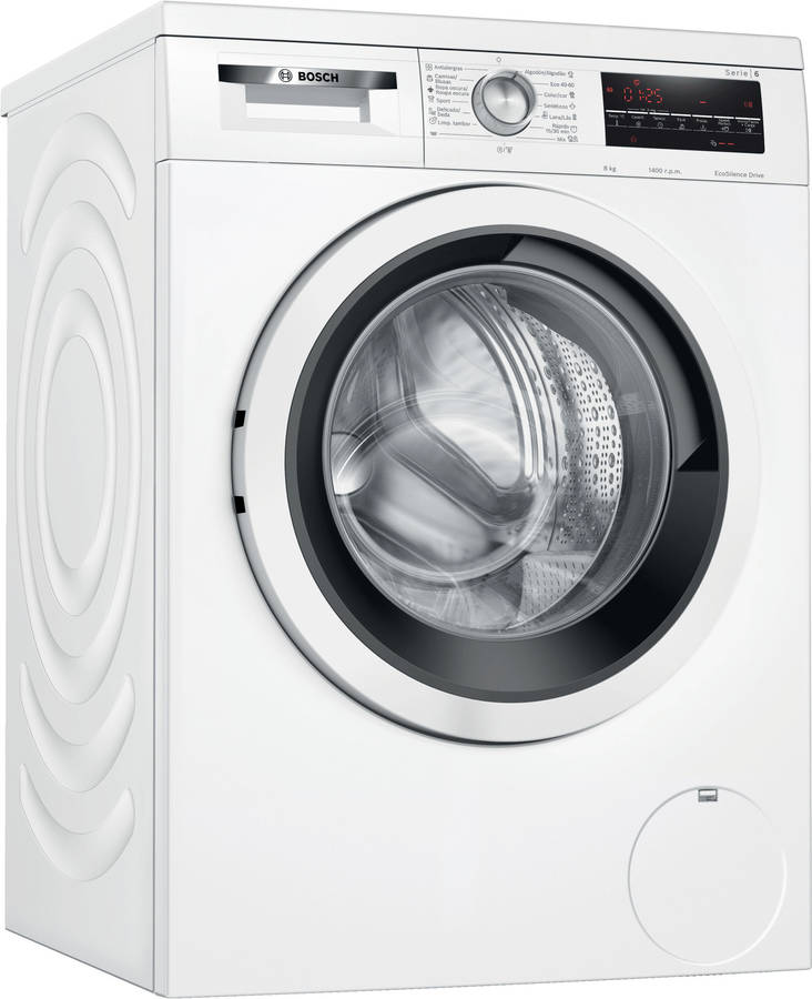 Lavadora BOSCH WUU28T60ES (8 kg - 1400 rpm - Blanco)