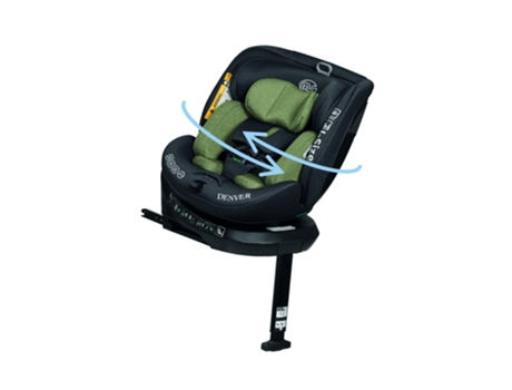 Asiento de Coche Giratorio 360º Denver I-Size con Isofix y Pata de Apoyo 40-150Cm 0-36Kg Aprox. 0-12 Años MS