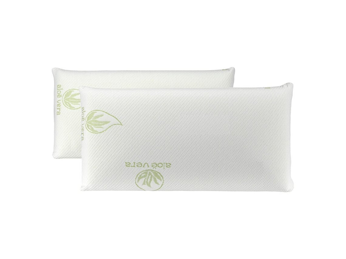 Almohada Aloe Vera 90 Cm Copos Viscoelástica con Ofertas en