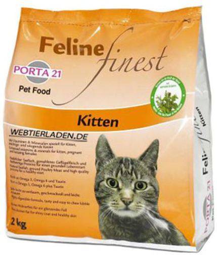 Pienso para Gatos PORTA21 Feline Finest Kitten (2 kg - Seca - Todas las Edades - Sabor: Pollo y Pescado)