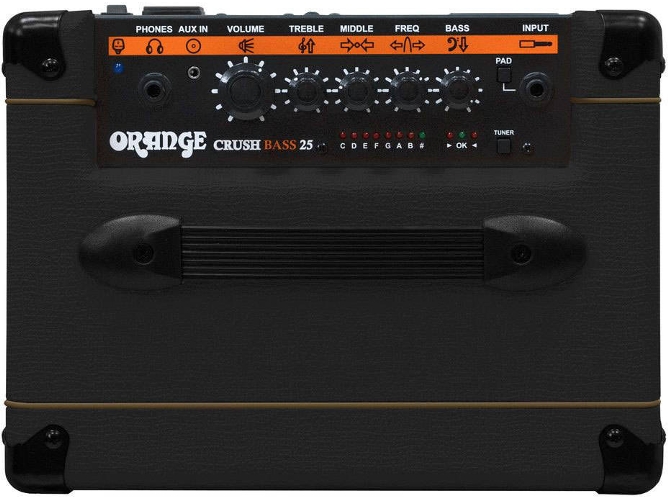 Amplificador ORANGE Crush Bass 25 Negro (36 x 32 x 23 cm)