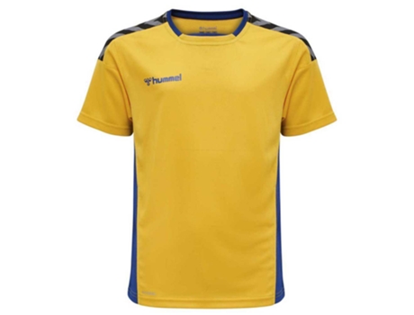 Camiseta de Hombre para Fútbol HUMMEL Authentic Poly Amarillo (176 cm)