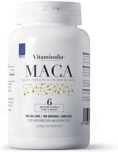 Complemento Alimentar VITAMINALIA Maca (180 veg caps)