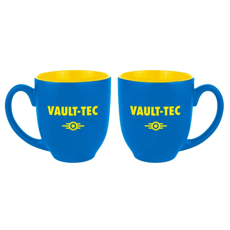 Fallout Taza Vaulttec azulamarilla tec gaya