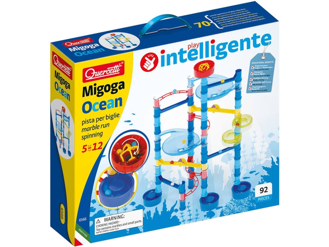 Juego Educativo QUERCETTI Marble Run Migoga Carrera de Bolas Oceano  Spinning 92 pz (Edad Mínima: 4 Años - 40 x 34 x 9 cm) | Worten.es