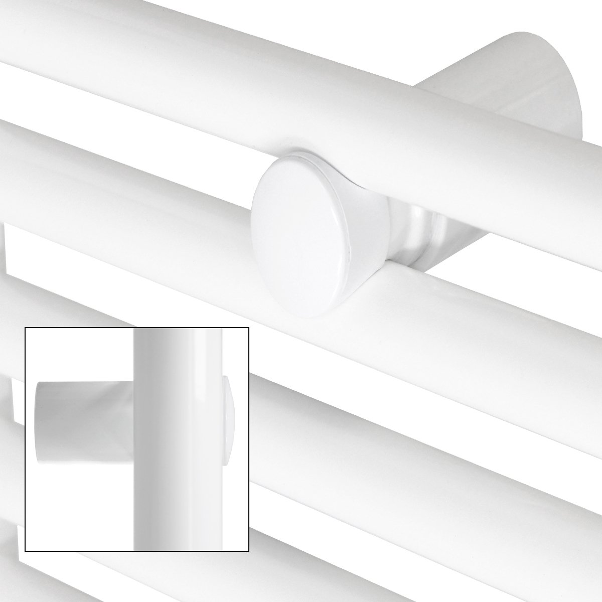 Sahara White Bath Radiator 750X1200 Mm A La Derecha Con Conexión Al Centro