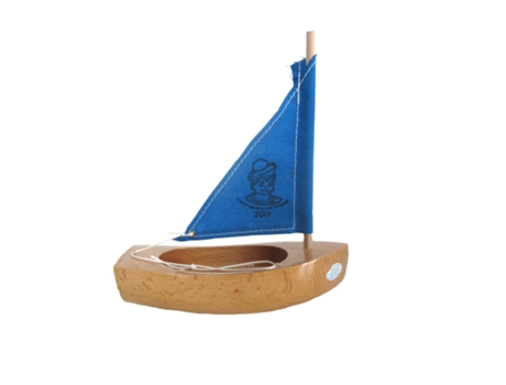 Barco TIROT (Madera - Azul - 17 cm)