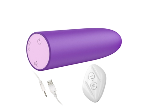 Vibrador de bala recargable con control remoto inalámbrico de 10 frecuencias para mujeres (púrpura) VEANXIN