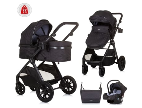 Carrito de bebé trio convertible HARMONY hasta 22 kg de CHIPOLINO Granite