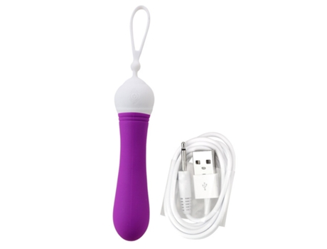 Mini vibrador de masaje portátil con 9 modos de vibración para mujeres (púrpura) VEANXIN