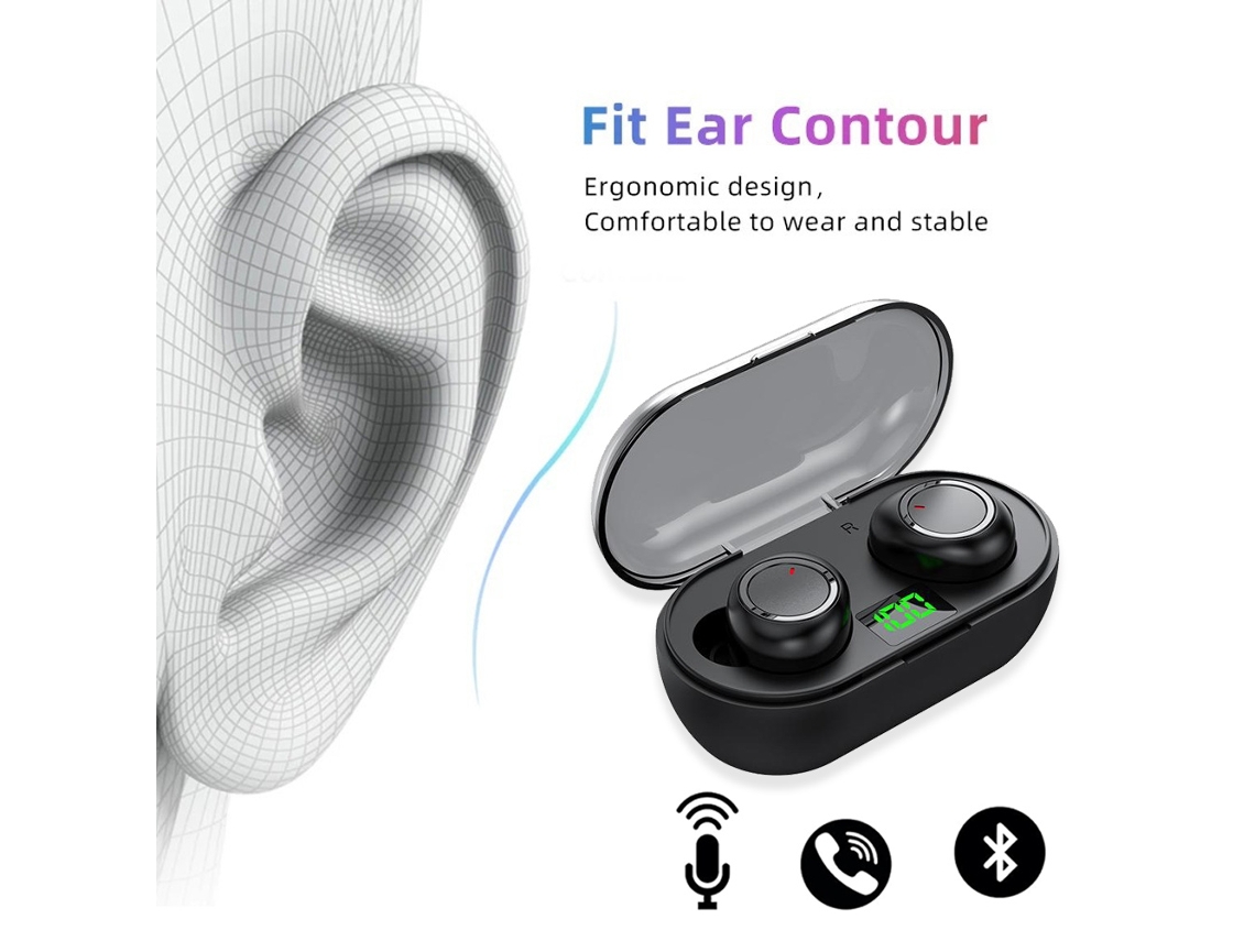 Auriculares Bluetooth para teléfono móvil ELKUAIE, auriculares