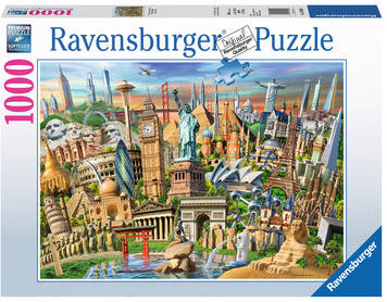 Puzle 1000 Piezas hitos del mundo 19890 puzzle ravensburguer