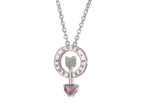 Costeo One Arrow Heart Love Pink Artificial S925 CLAVAZA DE CLÁFICO MUJERES para mujeres para uso diario