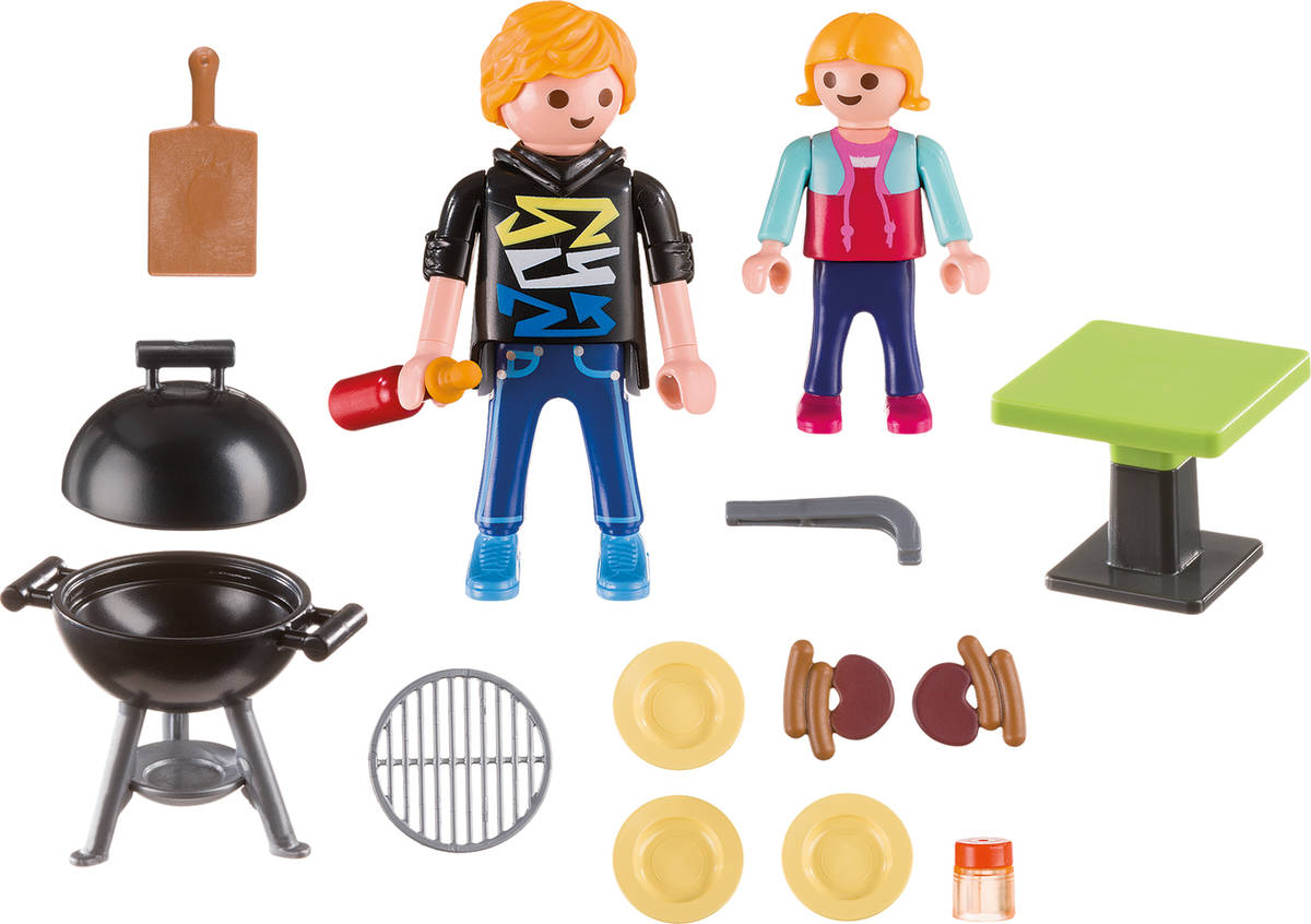 PLAYMOBIL: Parrilla - 56497 (Edad Mínima: 4 - 14 Piezas)